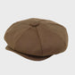 Brown cap on a light gray background
