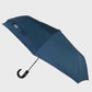 Blue umbrella on a light gray background