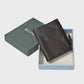 Colour-Block Leather Bi-Fold Wallet