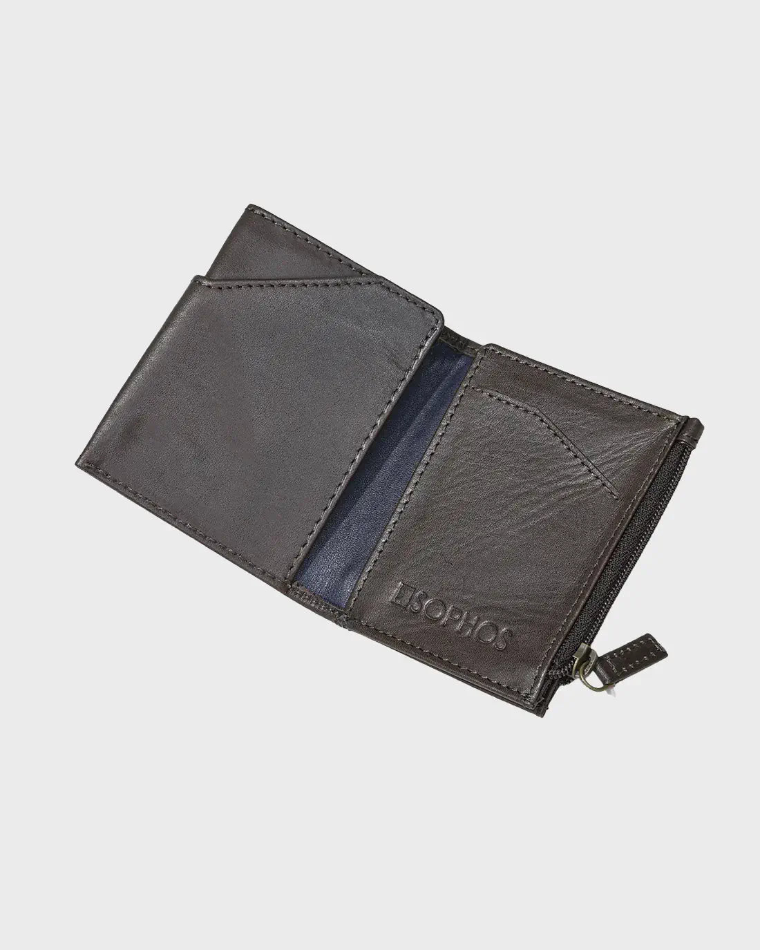 Colour-Block Leather Bi-Fold Wallet