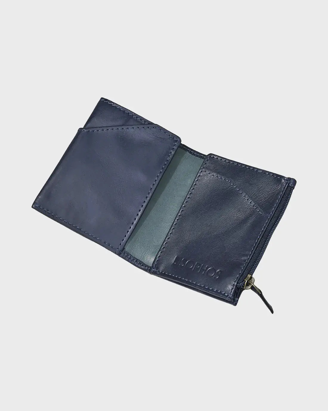 Colour-Block Leather Bi-Fold Wallet