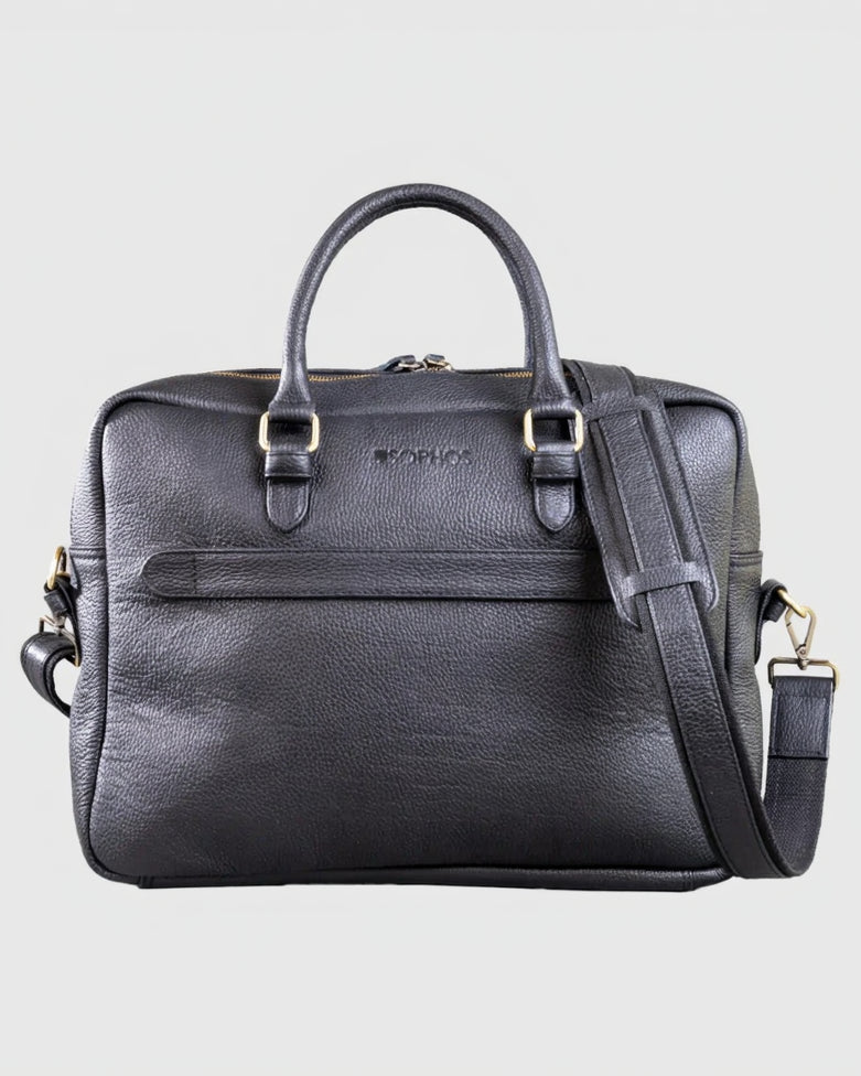 Alder Pebble Grain Leather Techbag