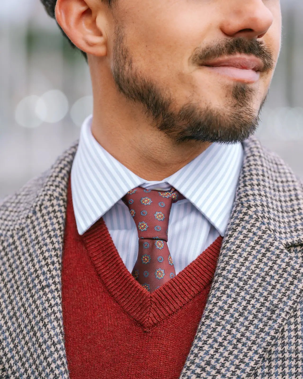 Foulard Embroidered Tie