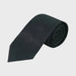 Black textured tie on a light gray background