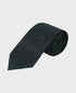 Black textured tie on a light gray background