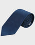 Navy textured tie on a light gray background