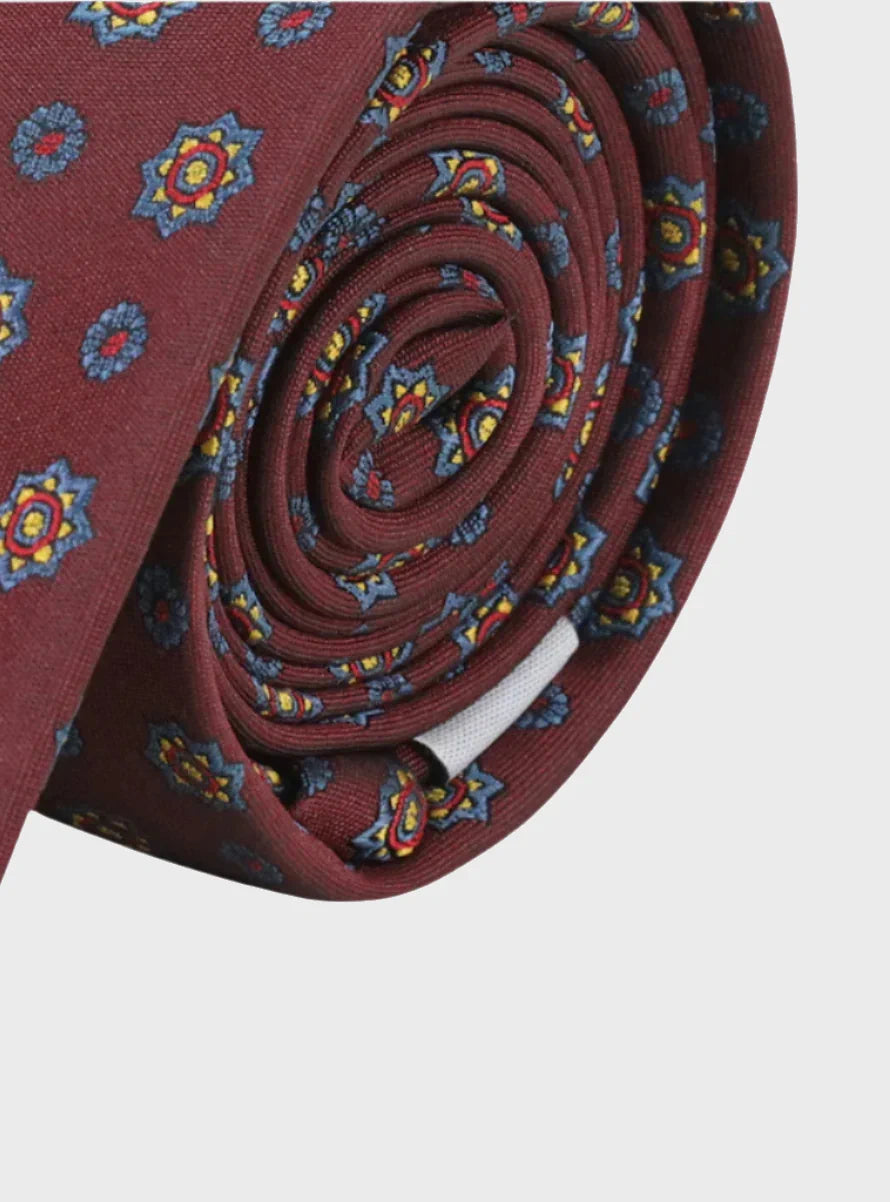 Foulard Embroidered Tie