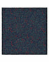 Navy blue fabric with red and green pattern