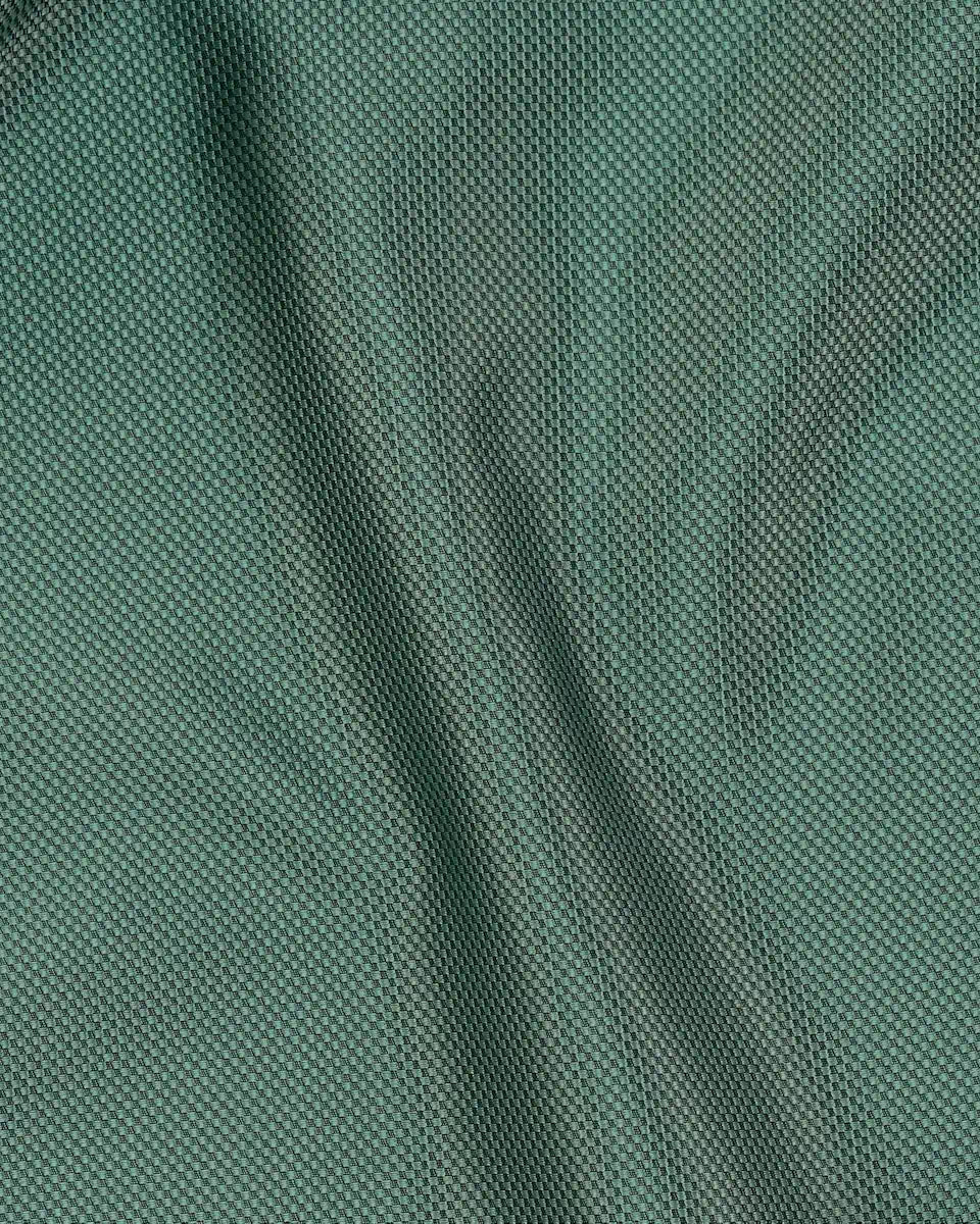 Close-up of green hank with a subtle pattern