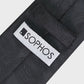 Black tie with a Sophos label on a light gray background
