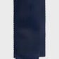 Navy blue textured tie on a light gray background