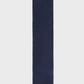 Navy blue textured tie on a light gray background