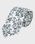 Patterned tie on a light gray background