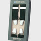 Box of men's braces with Sophos branding on a light gray background