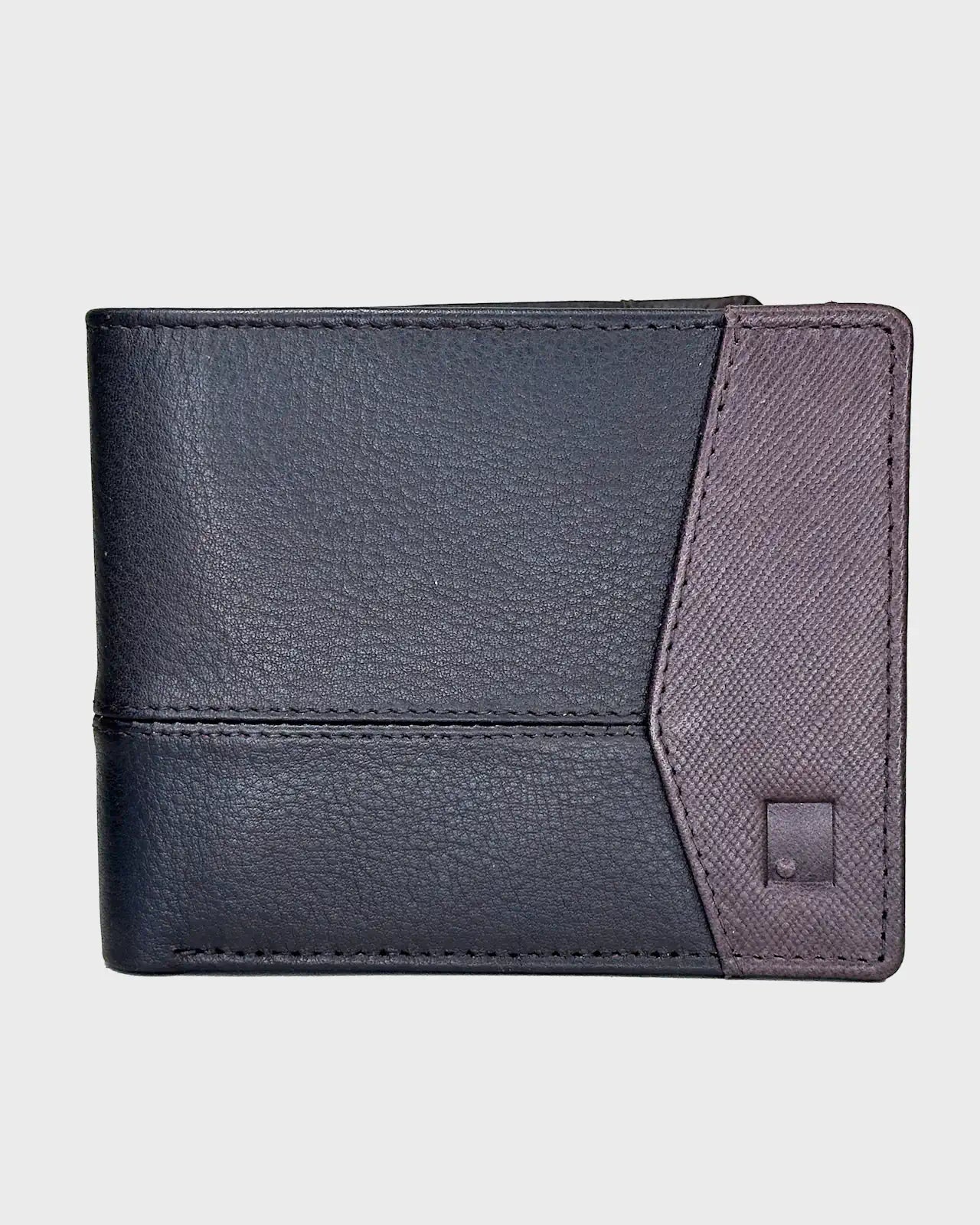 Brown wallet on a light gray background