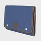 Navy washbag on a light gray background