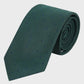 Green tie with subtle pattern on a light gray background